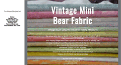Desktop Screenshot of minibearfabric.com